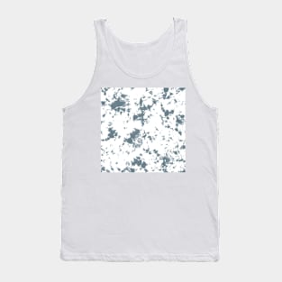 Slate gray and white marble - Tie-Dye Shibori Texture Tank Top